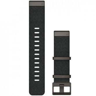 MARQ, QuickFit 22m, Jacquard-weave Nylon Strap, Heathered Black, ремінець Garmin MARQ 