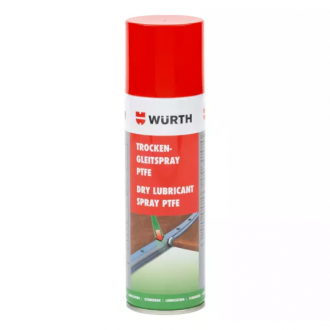 Мастило для металу DRY LUBRICANT SPRAY PTFE WURTH 0893550