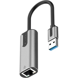 Адаптер Vention USB 3.0-A to Gigabit Ethernet Adapter Gray 0.15M Aluminum Alloy Type (CEWHB) Vention CEWHB