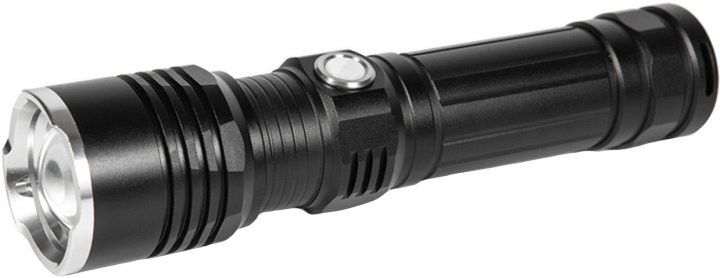 Ліхтар Quantum ручний Solid-M 10W LED з USB, box Quantum QMFL1020CB