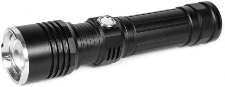 Ліхтар QUANTUM Solid-M 10W LED з USB + Li-ion18650/1500mAh QUANTUM QMFL1020186501500PB