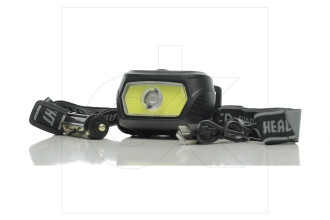 Ліхтарик діодний налобний COB + XPE 80/250Лм, АКБ 1.2Ач/3хAAA, 3 режими, зарядка USB DK DKFN250