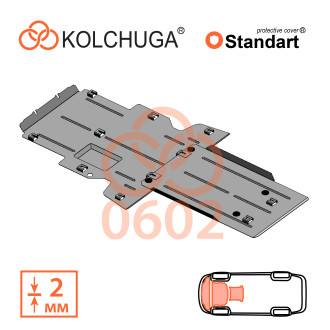 Захист двигуна Land Rover Range Rover Sport 2013- Kolchuga Standart (1.0602)