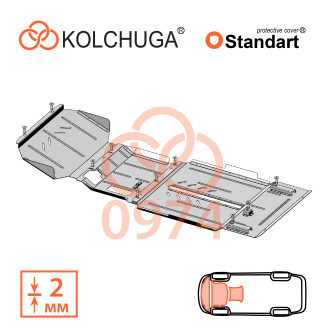 Захист двигуна Ford Ranger 2019- Kolchuga Standart (1.0974)