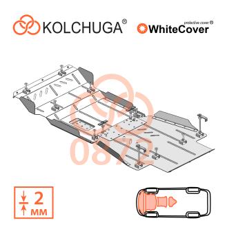 Захист двигуна Haval H9 2017- Kolchuga WhiteCover (4.0872)