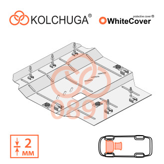 Захист двигуна Haval H2 2014- Kolchuga WhiteCover (4.0891)