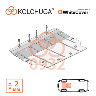 Захист двигуна Land Rover Range Rover Evoque 2019- Kolchuga WhiteCover (4.0932)