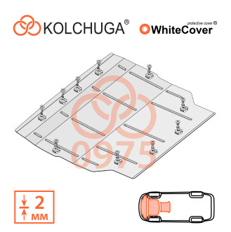 Захист двигуна Land Rover Discovery Sport 2019- Kolchuga WhiteCover (4.0975)