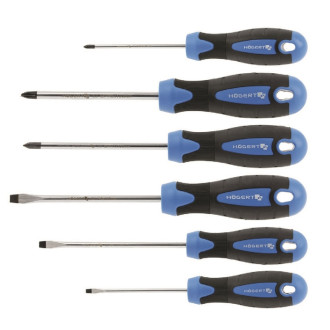 HOEGERT Набір викруток 6 шт., сталь S2 HOEGERT SL/PH 