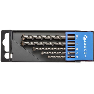 HOEGERT Набір свердл по бетону 5 шт. HOEGERT 4.5.6.8.10 (HT6D378)