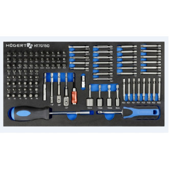 HOEGERT Набір викруток, біт та адаптерів HOEGERT 107 (HT7G150)