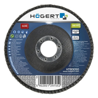 HOEGERT Круг  шліфувальний пелюстковий HOEGERT 125 (HT8D055)