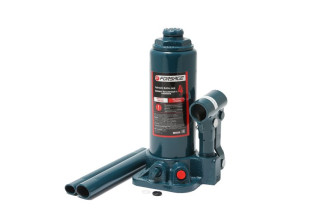 FORSAGE Домкрат пляшковий 4т (h min 195мм, h max 380мм, хід штока 130мм) з клапаном, в кейсі