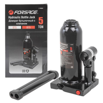 FORSAGE Домкрат 5т (210-420мм) пляшковий з клапаном