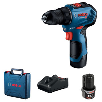 Дриль-Шурупокрут акумуляторний BOSCH GSR 12V-30 2х2А/год