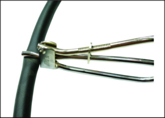 Пристрій для перетискання трубопроводів