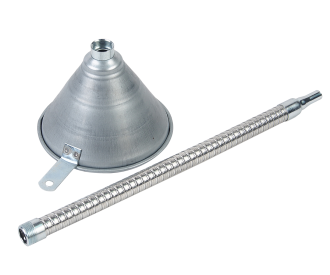 Лійка з гнучким наконечником металева 370мм