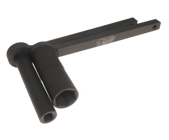 Пристрій для монтажу/демонтажу гайки амортизатора