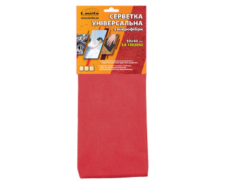 Мікрофібра рушник 30X40 червоний LAVITA LA1503042